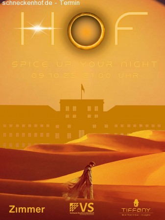 HOF - Spice Up Your Night Werbeplakat