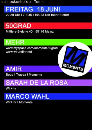 Momente Werbeplakat