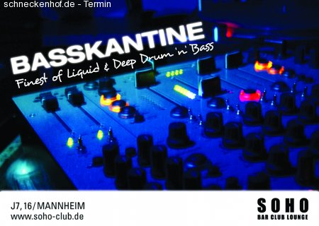 Basskantine  Tiefenmessung Werbeplakat