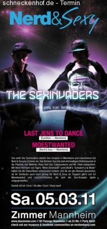 Nerd & Sexy pres. Sexinvaders Werbeplakat