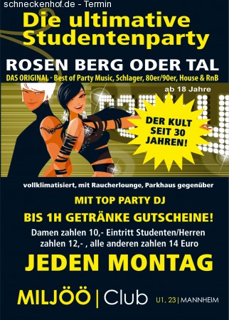 Die ultimative Studentenpary Werbeplakat