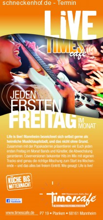 Live Freitag Werbeplakat