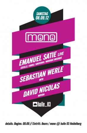 Mono Werbeplakat