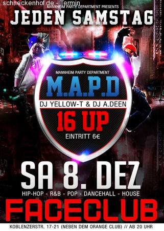 16 Up Werbeplakat