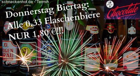 Donnerstag Biertag Werbeplakat