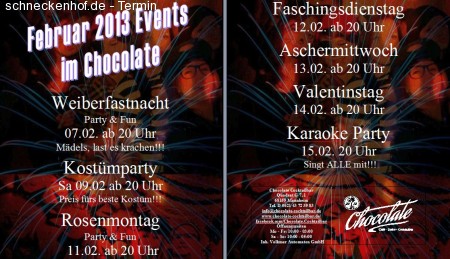 Weiberfastnacht Werbeplakat
