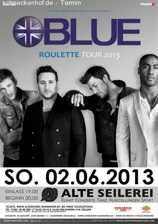 Blue Werbeplakat